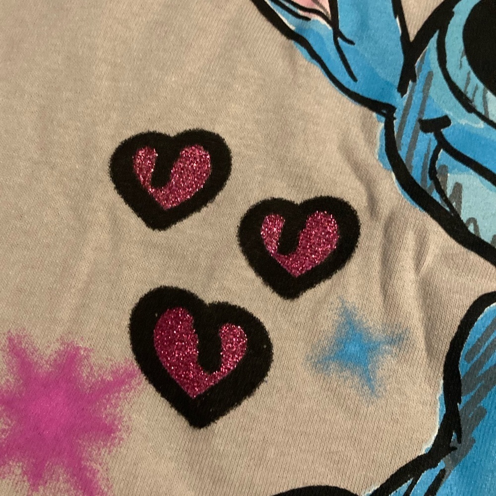 Disney Stitch gray tee shirt - Picture 5 of 6